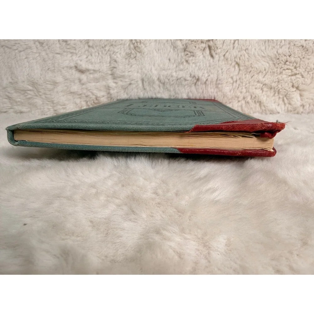 Vintage Vernon Royal Double Entry Ledger Book Teal Red 12x7.75 Account Journal